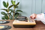 Load image into Gallery viewer, Vintage Tiny Portable Record Player
